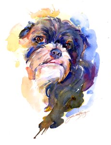 Portret Livi, 2014, (akwarela)