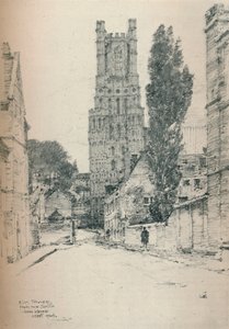 Wieża Ely, od południa, 1924 autorstwa John Keppie