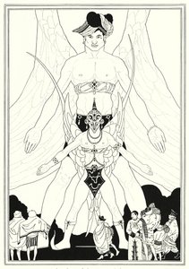 Ilustracja do Historii Aladyna i cudownej lampy (lito) autorstwa John Kettelwell