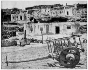 Domy Adobe, Nowy Meksyk, USA, koniec XIX wieku. autorstwa John L. Stoddard