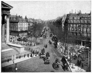Boulevard de la Madeleine, Paryż, koniec XIX wieku
