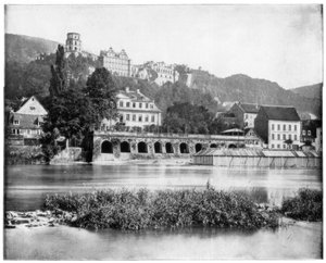 Zamek Heidelberg, Niemcy, koniec XIX wieku. autorstwa John L. Stoddard