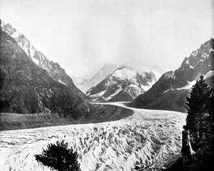 Mer De Glace, Szwajcaria, 1893. autorstwa John L. Stoddard