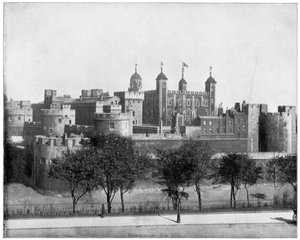 Tower of London, Anglia, koniec XIX wieku. autorstwa John L. Stoddard