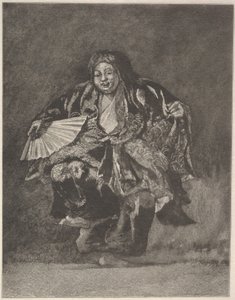 Tancerka Noh, ca. 1886. autorstwa John La Farge