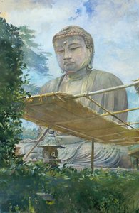 Wielka Statua Buddy Amidy w Kamakura, znana jako Daibutsu..., 1887.