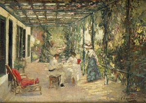 Śniadanie na tarasie autorstwa John Lavery
