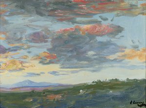 Wieczór, Tanger (olej na płótnie) autorstwa John Lavery