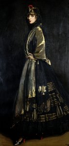 Leszczyna w czerni i złocie, 1916 autorstwa John Lavery