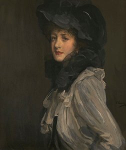Dama w szarości i czerni autorstwa John Lavery