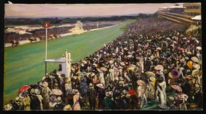 Złoty Puchar, Ascot, Royal Enclosure autorstwa John Lavery