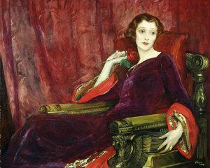 Czerwona Róża, 1923 autorstwa John Lavery