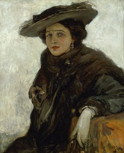 Hiszpański kapelusz lub pani Gerard Chowe autorstwa John Lavery