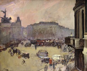 Zimowe słońce, Hyde Park Corner autorstwa John Lavery