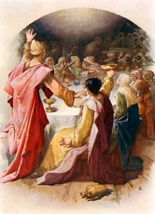 Belshazzar widzi napis na ścianie autorstwa John Lawson