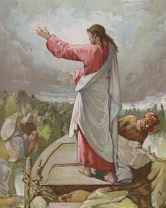 Jezus nauczający z łodzi