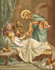 Jezus wychowujący córkę Jaira