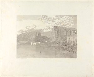 Opactwo św. Agaty, Easby autorstwa John Le Keux