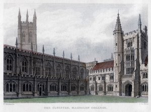 Klasztor, Magdalen College, Uniwersytet Oksfordzki, XIX wiek.