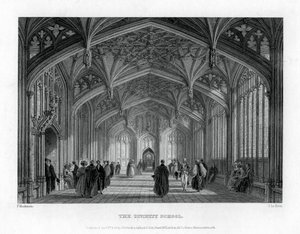 The Divinity School, Oksford, 1837. autorstwa John Le Keux