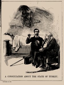 Konsultacje o stanie Turcji. Punch, 17 września 1853, 1853. autorstwa John Leech