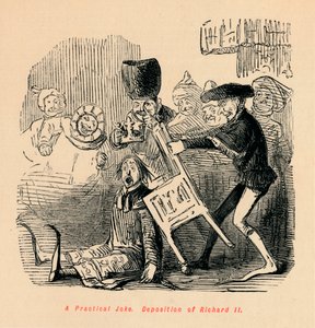 Psikus. Osadzanie Ryszarda II, ok. 1860, ok. 1860 autorstwa John Leech
