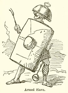 Uzbrojony niewolnik (grawerunek) autorstwa John Leech