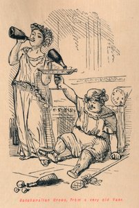 Grupa bachanalijska, z bardzo starej wazy, 1852 autorstwa John Leech