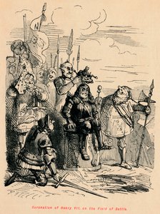 Koronacja Henryka VII na Polu Bitwy, autorstwa John Leech