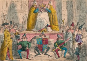 Koronacja Henryka IV od najlepszych władz, 1850 autorstwa John Leech