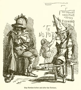 Guy Fawkes przed i po torturach
