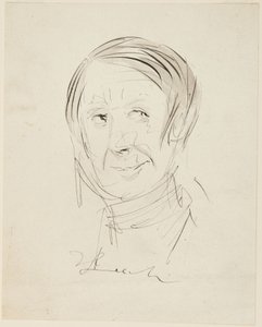 Głowa mężczyzny autorstwa John Leech