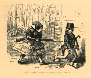 Działania wojenne między Anglią a Francją, 1897. autorstwa John Leech