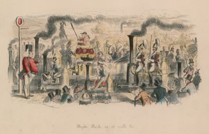 Hyde Park bez zmian (kolorowy grawerunek) autorstwa John Leech