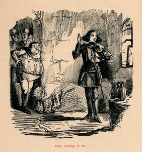 Joan przymierza to, autorstwa John Leech