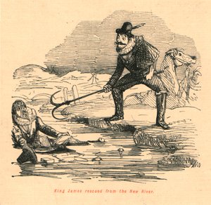 Król Jakub uratowany z New River, 1897. autorstwa John Leech