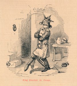 Król Szczepan w więzieniu, ok. 1860, ok. 1860 autorstwa John Leech