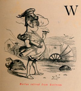 Marius przeszedł na emeryturę z Biznesu, 1852 autorstwa John Leech