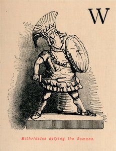 Mitrydates przeciwstawia się Rzymianom, 1852 autorstwa John Leech