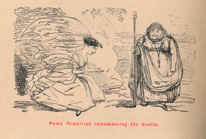 Numa Pompilius wspomina Grotę, 1852 autorstwa John Leech