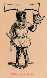 Podnoszenie korony, c1860, c1860 autorstwa John Leech