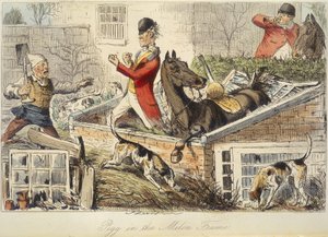Pigg in the Melon Frame, z „Handley Cross” autorstwa John Leech