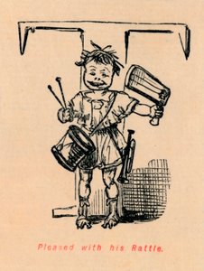 Zadowolony ze swojej grzechotki, 1852 autorstwa John Leech