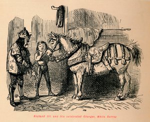 Ryszarda III. i jego słynny Charger, White Surrey, autorstwa John Leech