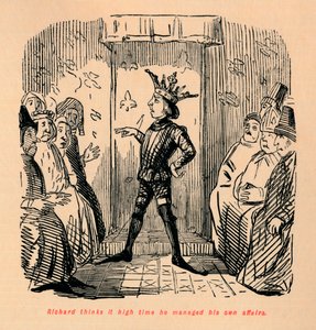 Richard uważa, że to już najwyższy czas, żeby pokierował własnymi sprawami, ok. 1860, ok. 1860 autorstwa John Leech