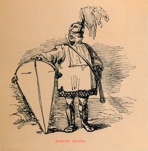 Samnicki żołnierz, 1852 autorstwa John Leech