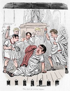 Koniec Juliusza Cezara, 1852 autorstwa John Leech