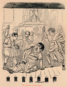 Koniec Juliusza Cezara, 1852 autorstwa John Leech