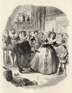 Parapetówka, z „Legend Ingoldsby” Thomasa Ingoldsby, wydanej przez Richarda Bentleya und Son, 1887