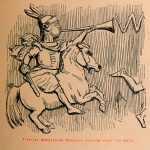 Tyberiusz Semproniusz Grakchus wysadzający mury, 1852 autorstwa John Leech